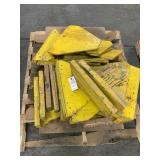 Pallet Of Yellow Wood Yield Signs