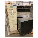 (4) Filing Cabinets; 1 Tall, 3 Short