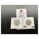 2 1948 Washington Quarters
