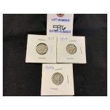 (2) 1917 & 1917 S Mercury Dimes