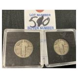 1927 And 1928 Liberty Quarters