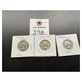 3 1953-D Washington Quarters