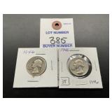 2 1946 Washington Quarter