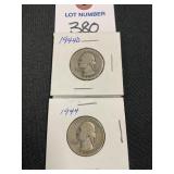 1944 & 1944-D Washington Quarters