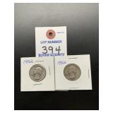 2 1952 Washington Quarters