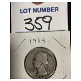 1934 Washington Quarter