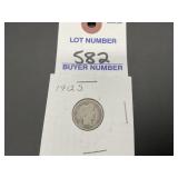 1912 S Barber Dime