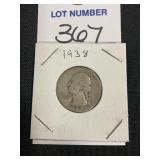 1938 Washington Quarter