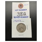 1945-S Washington Quarter