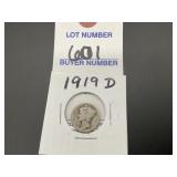 1919-D Mercury Dime