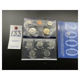 2000 US Mint Philadelphia Uncirculated Set