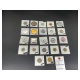 22 Assorted Tokens & Tax Coins