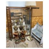 Vintage Lamps and Mirror