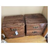 (2) 2 Drawer Side Tables