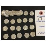 50 Roosevelt Silver Dimes