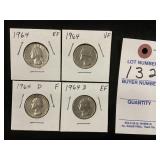 2-1964 & 2-1964-D Washington Quarters