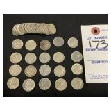 50 Roosevelt Silver Dimes