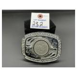 United States Silver Dollar Belt Buckle