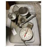 Vintage Juicer & Dairy Scale