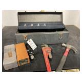 Tool Box,Block Plane, Hammer, Crowbar, Ridgid 1