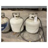 2 Propane Tanks With Weed Burner