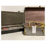 Flameless Propane Heater & Vintage Suitcase w/