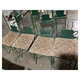 4 Coffee House Metal Chairs