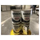 4 Vintage Havoline Oil Cans