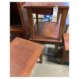 3 Wooden End Tables