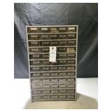Metal Organizer Box With Miscellaneous Items