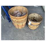 Vintage Large and Small Apple Baskets