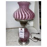 Fenton Glass Lamp