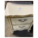 VTG French County Nightstand 2 Drawers