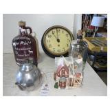 Sterling & Noble Clock and Custom Jugs
