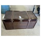 Wooden & Wicker Chest
