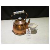 Copper Tea Pot With Tea Cup