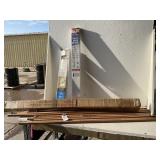 Curtain Stretcher and Two Vinyl Blinds
