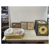 Baby Paintings, Dolls and Crib
