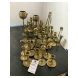 Vintage Brass Candle Holders