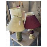 Variety of Ceramic & Brass Lamps