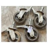 8" SCAFFOLDING WHEELS SET OF 4 SOLID