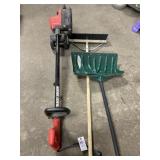 Electric Lawn Trimmer With Broom & Snow Shovel