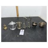 Brass Bell & Silver Cups