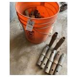 9" SCAFFOLDING PEGS A BUCKET FULL