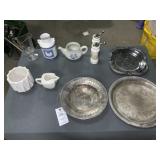 Silver dishes and kitchenware