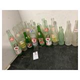 Variety of Vintage Soda Bottles