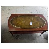 Leather Top Coffee Table