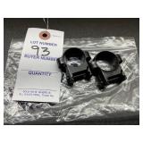 Steel 1 Inch Scope Rings With Weaver Bases Steel 1 Inch Scope Rings With Weaver Bases