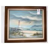 Art; Seascape Painting Signed By Getty