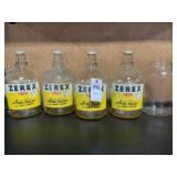 Vintage Zerex Anti-Freeze Glass Bottles